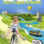 Une carte touristique autour de la Loire, entre Angers et Nantes